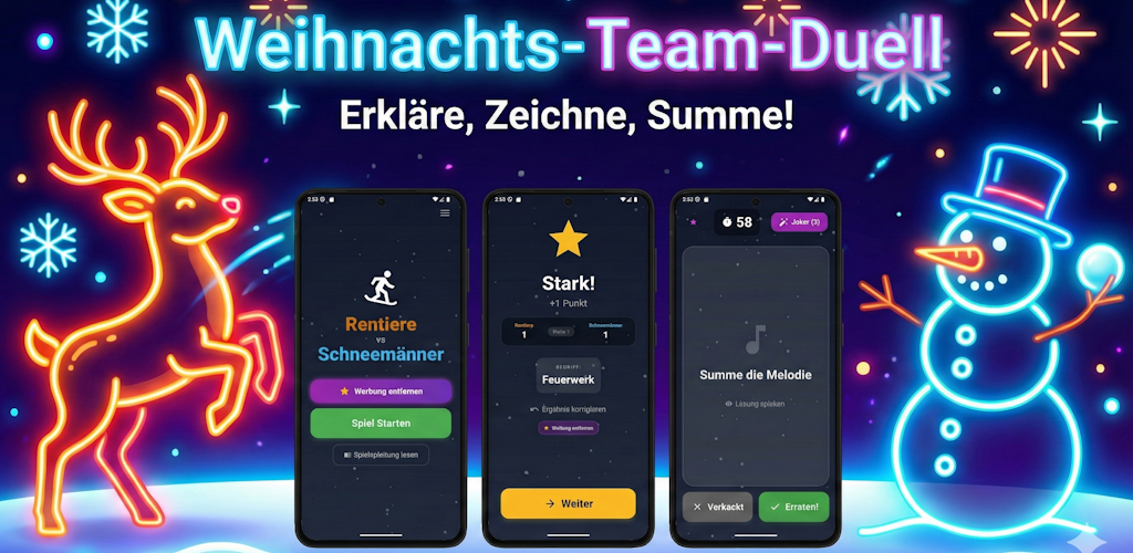 Reindeer vs Snowmen App